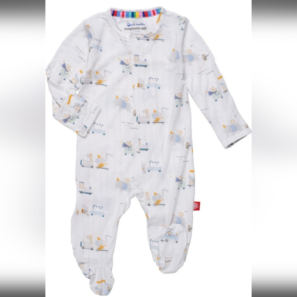 Magnetic Me White and Blue Kids Footie